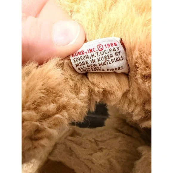 Vintage 1985 Gund Tan Shaggy Floppy Puppy Dog Plush - Picture 6 of 7